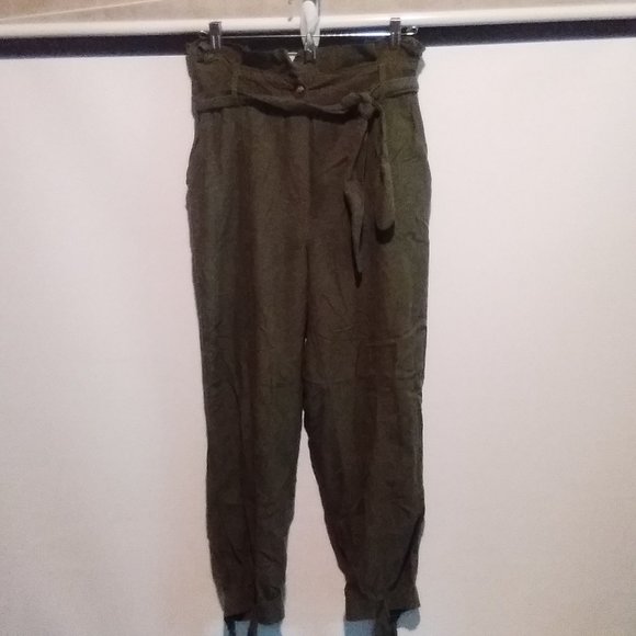 AE STUDIO CASUAL PAPERBAG WAIST PANTS - Picture 8 of 8